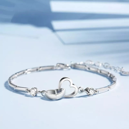 2x1 Pulsera Amor Entrelazado (Plata de Ley 925)+ Certificado de Amor